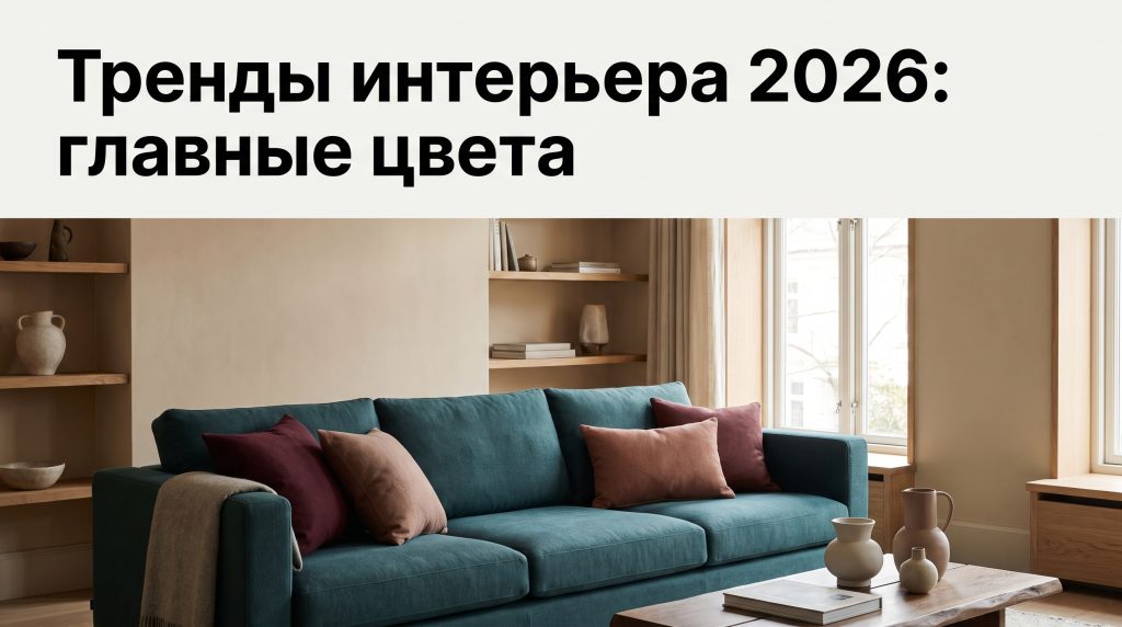Тренды в дизайне интерьера 2026: что будет актуально в новом сезоне