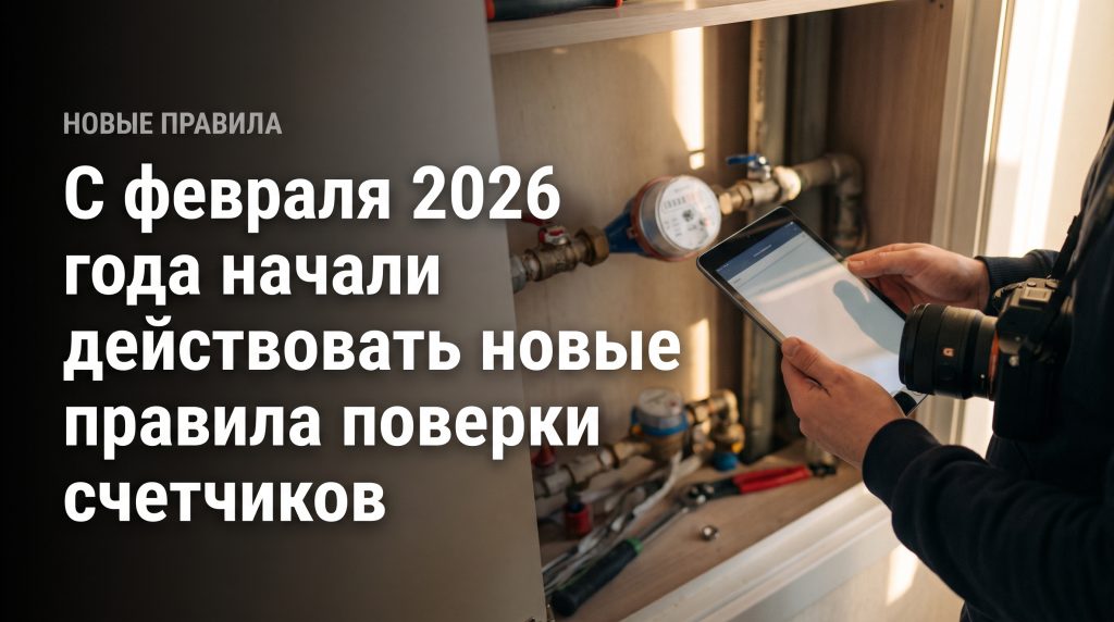 С февраля 2026 года начали действовать новые правила поверки счетчиков воды