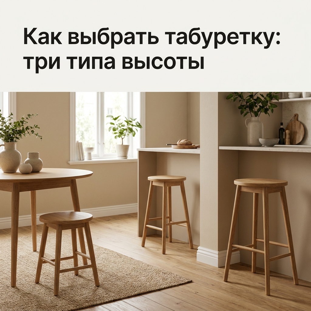 Массив, металл или пластик: как выбрать табурет, который не развалится через месяц